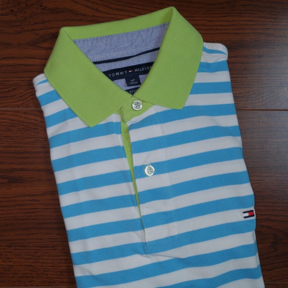 TOMMY HILFIGER Mens striped polo shirt